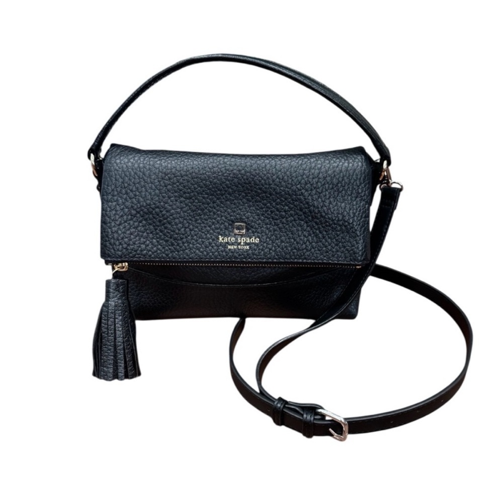 NWOT Kate Spade Black Leather Southport Avenue Mini Carmen Bag